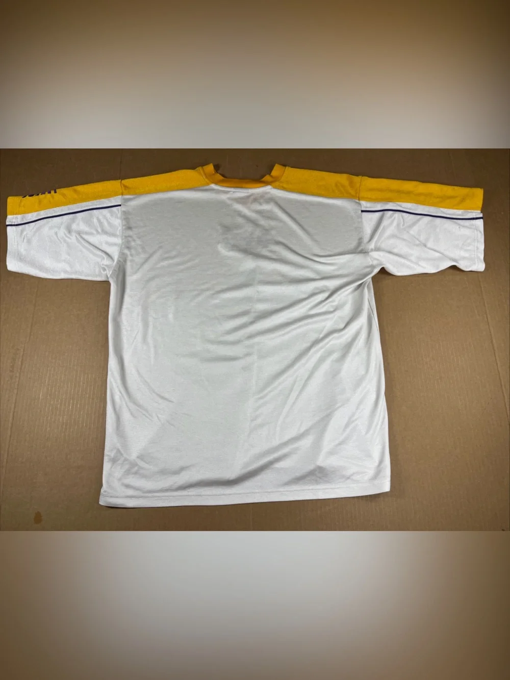 VTG Mens Nike Team LA Lakers Warmup Shooting Shirt Jersey 2003 White NBA Sz XL